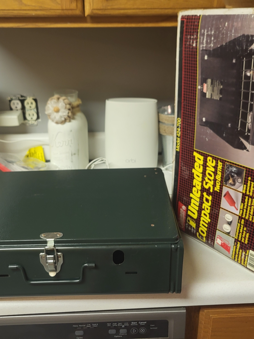 Vintage Coleman Powerhouse 2-Burner Gas Camp Stove 413H499 W/ BOX & MANUAL